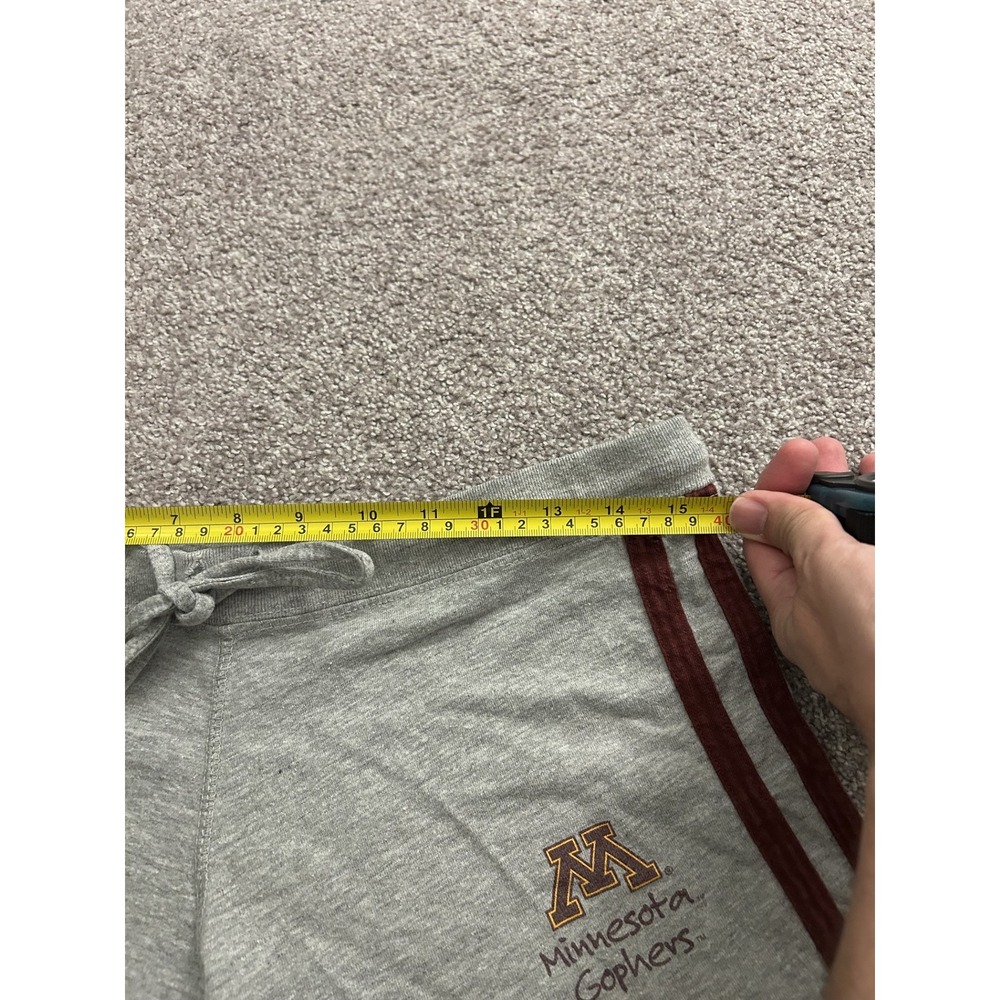 Vintage Sexy Minnesota Gophers Shorts Womens Large Gray Excellent Side Stripe - Picture 6 of 8